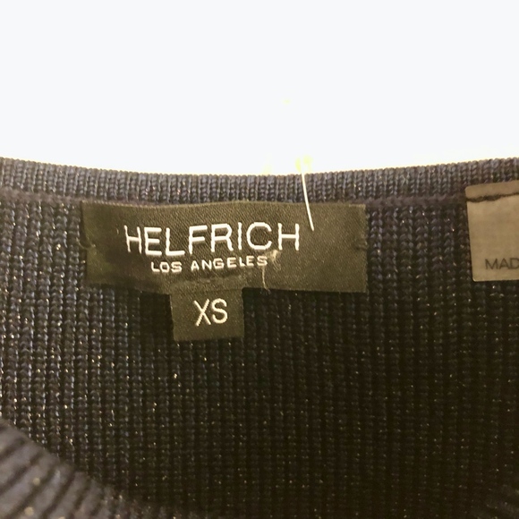 New Helfriech Kri midnight navy rib knit dress - Picture 6 of 6